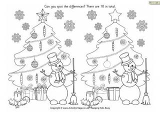 Find the Differences - Christmas Tree