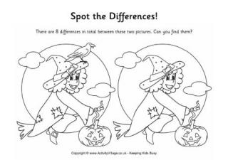 Find the differences - witches