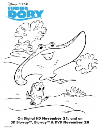 Finding Dory Colouring Page 2