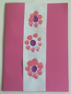 Fingerprint Flower Cards