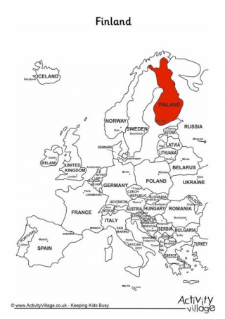Finland On Map Of Europe