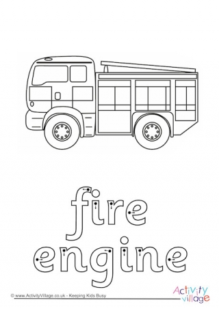 Fire Engine Finger Tracing
