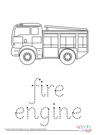 Fire Engine Word Tracing