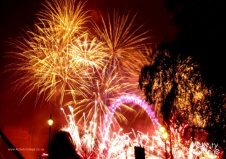 Fireworks Over London Poster