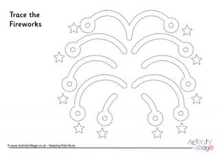 Fireworks Tracing Page 1