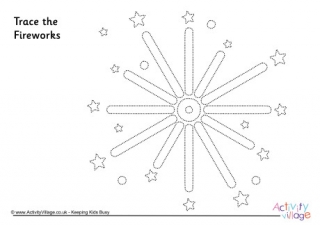 Fireworks Tracing Page 2