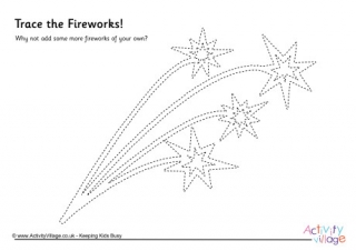 Fireworks Tracing Page 3