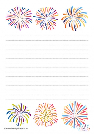 Fireworks Writing Paper 2