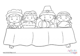 Happy thanksgiving coloring pages uk