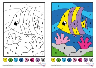 Fish Colour By Number 3