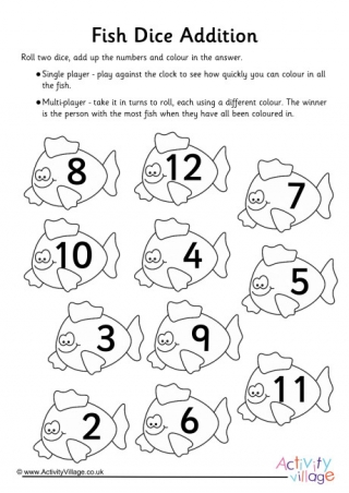 dice games for kids