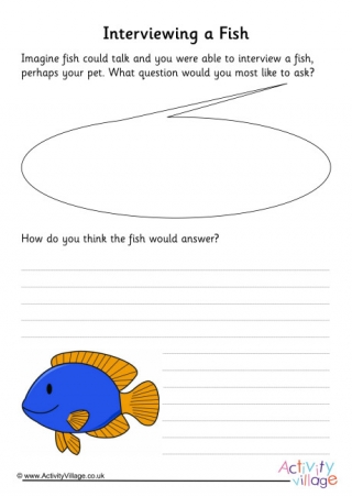 Fish Interview Writing Prompt