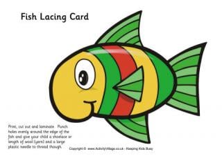 Fish Lacing Card 2