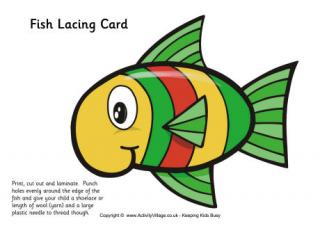 Fish Lacing Card 2