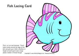 Fish Lacing Card 3