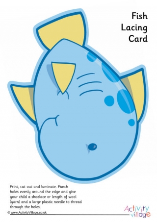 Fish Lacing Card 4