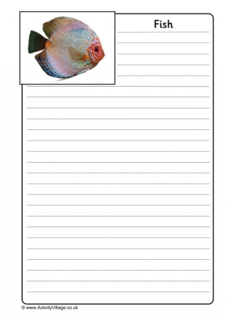 Fish Notebooking Page