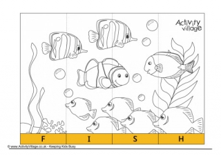 Fish Spelling Jigsaw