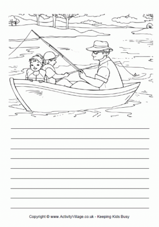 Fishing with Grandad Story Paper