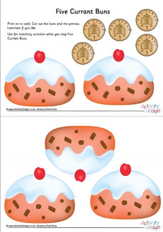 Five Currant Buns Role Play Activity