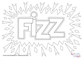 Fizz Colouring Page