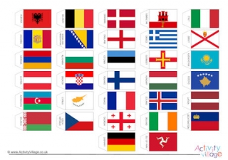 All Flags of Europe Cocktail Stick Size