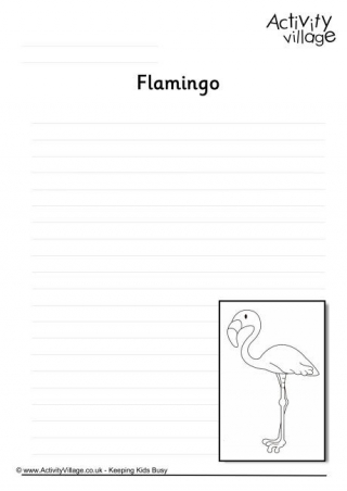 Flamingo Writing Page