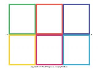 Printable flash card blanks - medium