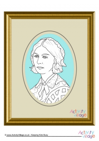 Florence Nightingale Colouring Page 3