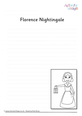 Florence Nightingale Writing Page