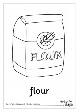 Flour Colouring page