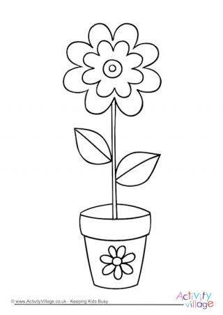 Flower Colouring Page 3