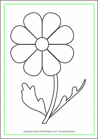 Flower Colouring Page