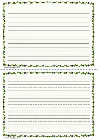 Flower Doodle Writing Frame 2