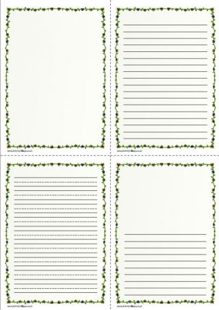Flower Doodle Writing Frame