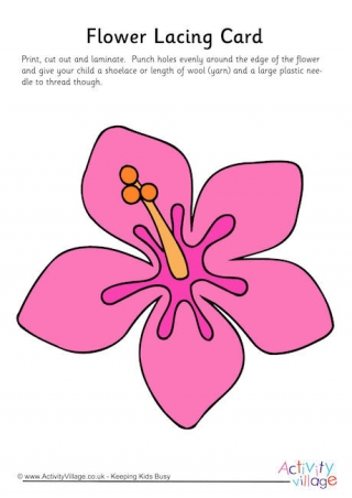 Flower Lacing Card 4