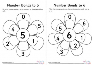 Flower Number Bond Worksheets 1