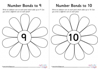 Flower Number Bond Worksheets 2