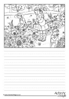 Flower Story Paper