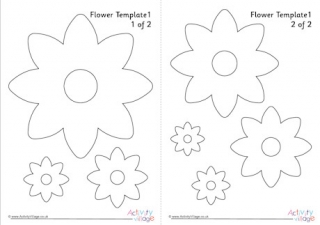 Flower template 1