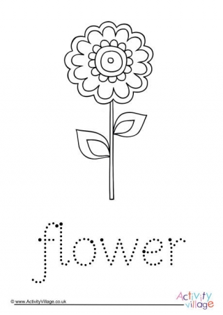 Flower Word Tracing