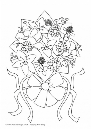 Flowers Colouring Page 2
