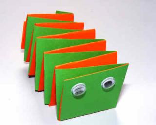 Folded Paper Caterpillar