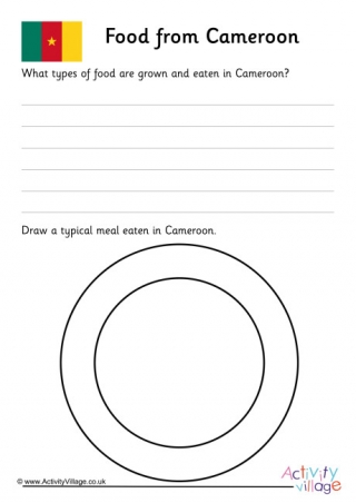 Food From Cameroon Worksheet