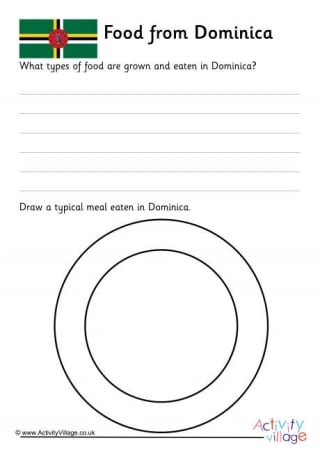 Food From Dominica Worksheet