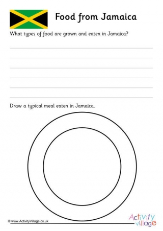 Food From Jamaica Worksheet