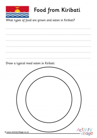 Food From Kiribati Worksheet