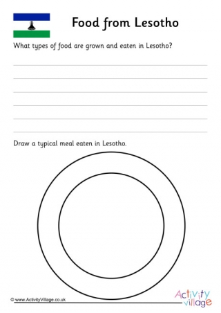 Food From Lesotho Worksheet