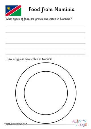 Food From Namibia Worksheet