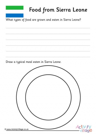 Food From Sierra Leone Worksheet